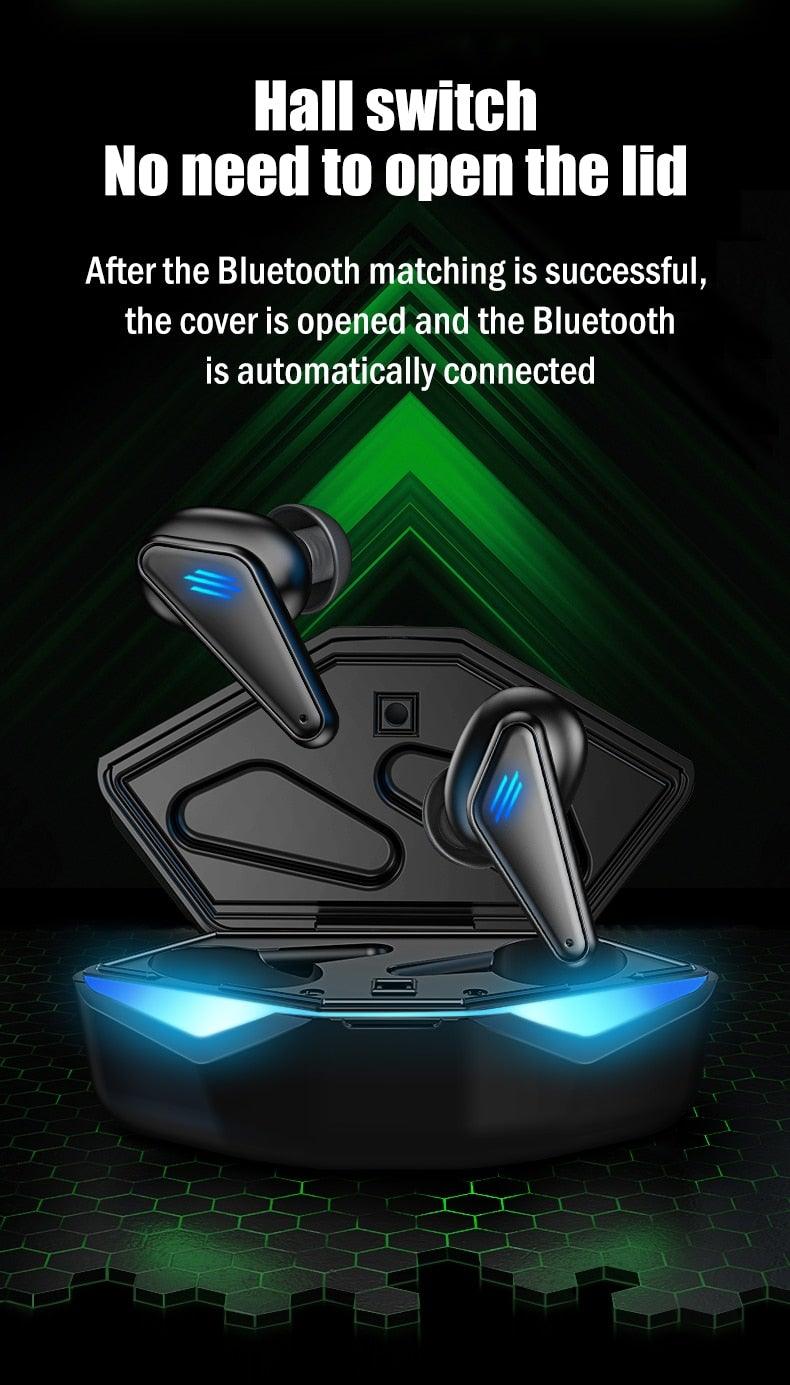 Bluetooth 5.0 Gaming & Workout Earbuds with Mic - Waterproof Wireless Headphones