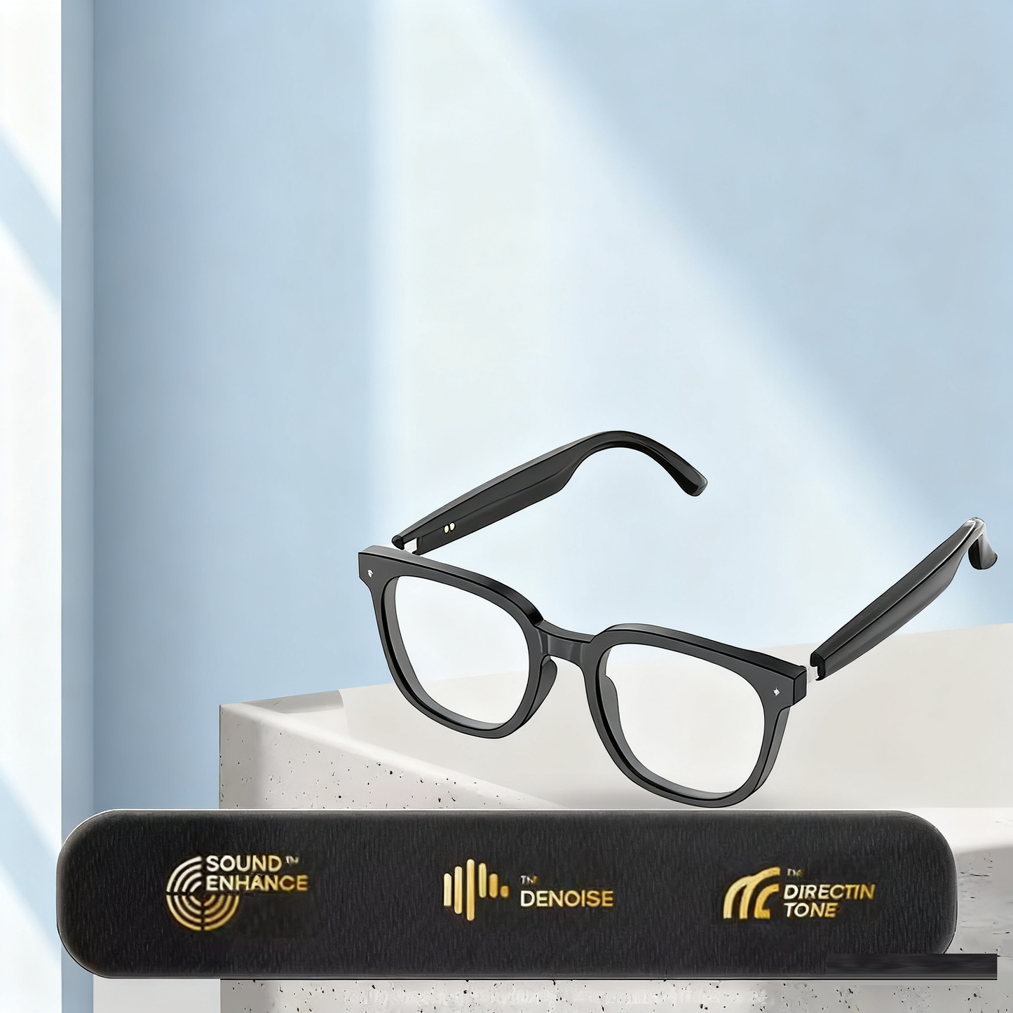 HY-C8 AI Smart Translation Glasses with Bluetooth Earphones