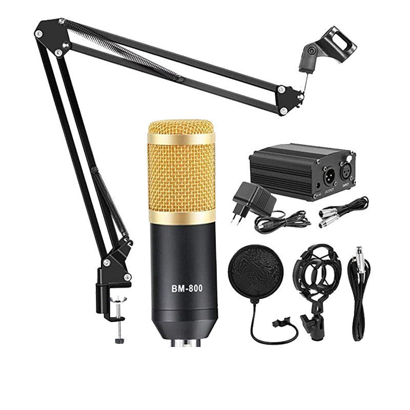 BM800 Condenser Microphone with Shock Mount & Windscreen