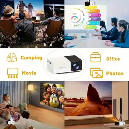 VividView Mini HD Projector - 3000+ Lumens Portable Home Theater