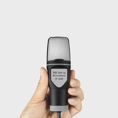 RGB Capacitor Esports Gaming Desktop Microphone - Clear Full Sound
