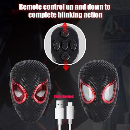 Spider-Man Cosplay Mask with Moving Eyes – Realistic Superhero Helmet