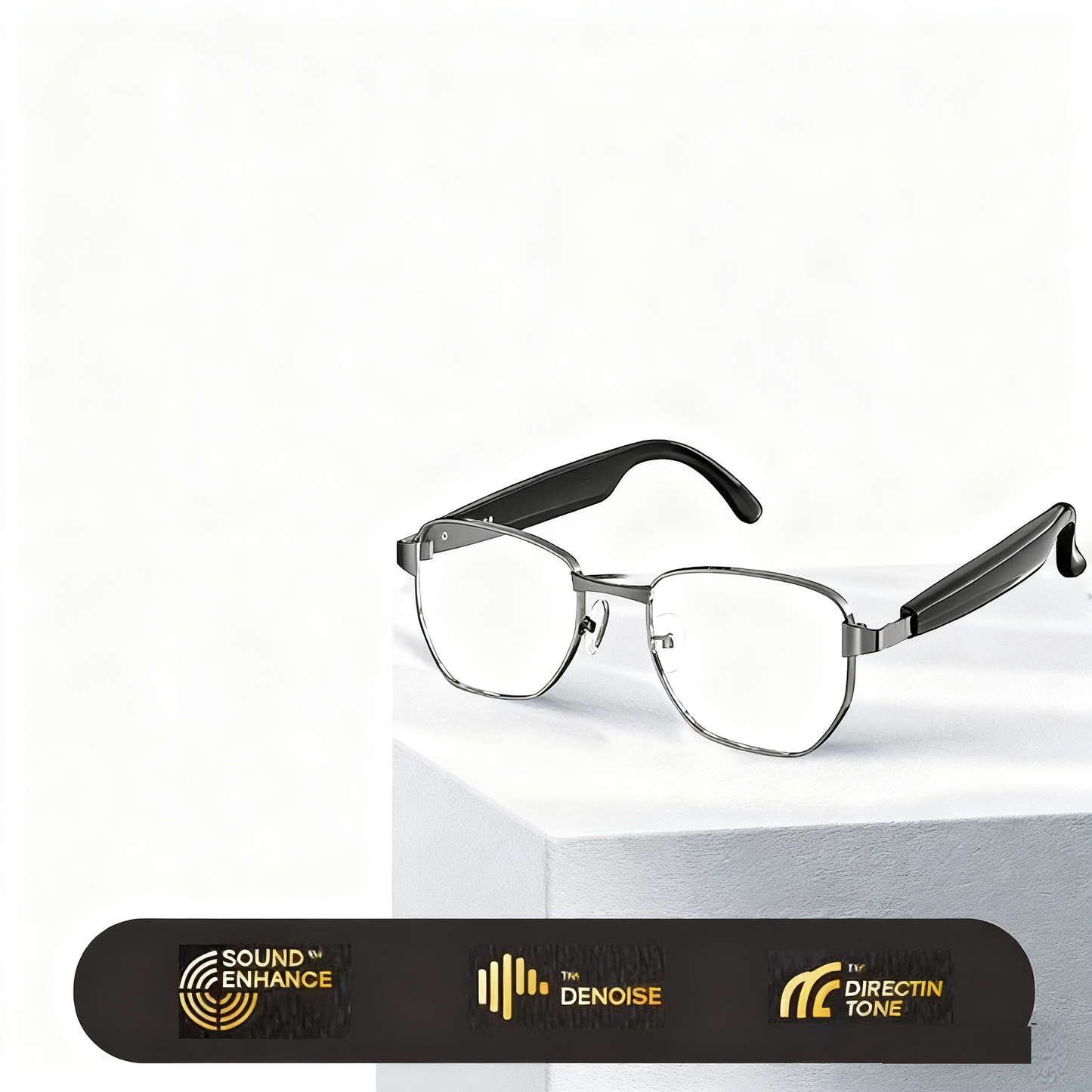 HY-C8 AI Smart Translation Glasses with Bluetooth Earphones