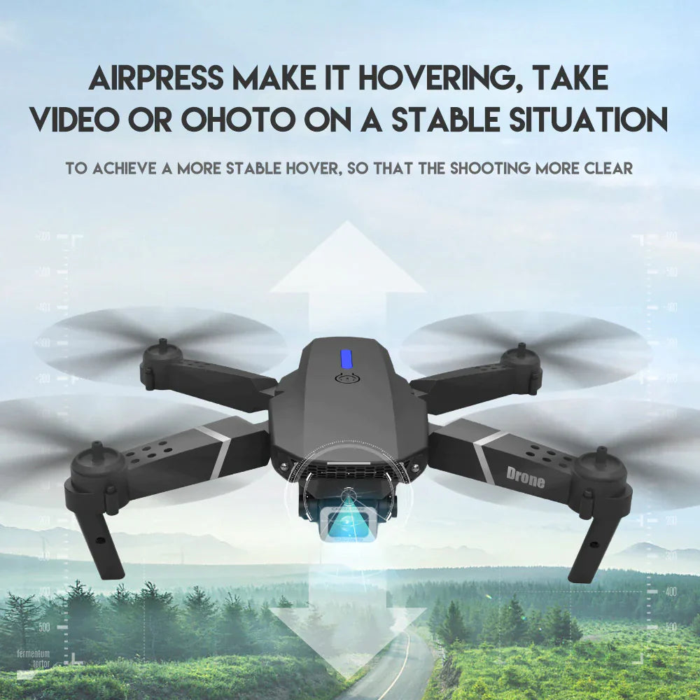 4K HD Dual Camera RC Drone - WiFi FPV Foldable Quadcopter