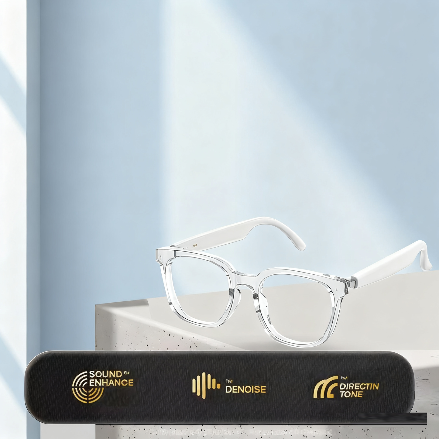 HY-C8 AI Smart Translation Glasses with Bluetooth Earphones