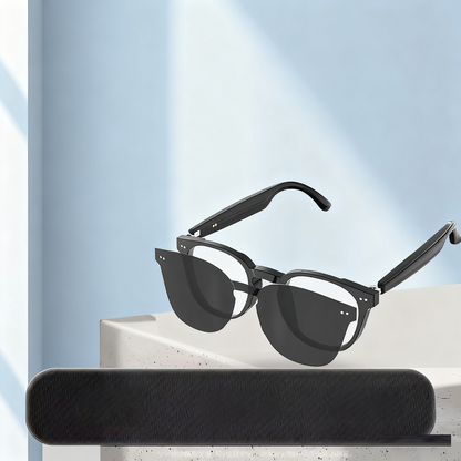 HY-C8 AI Smart Translation Glasses with Bluetooth Earphones