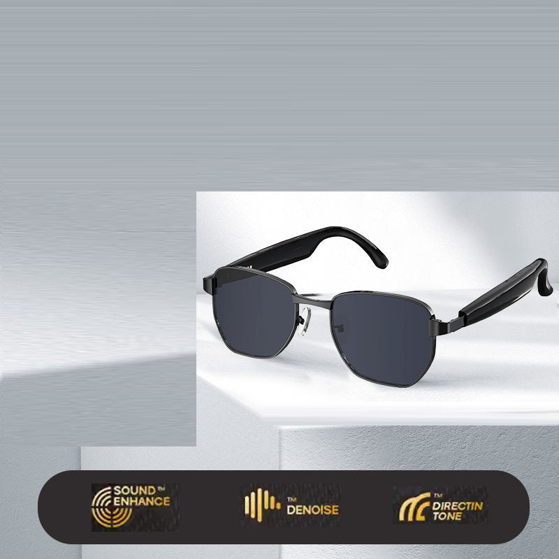 HY-C8 AI Smart Translation Glasses with Bluetooth Earphones