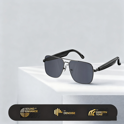 HY-C8 AI Smart Translation Glasses with Bluetooth Earphones