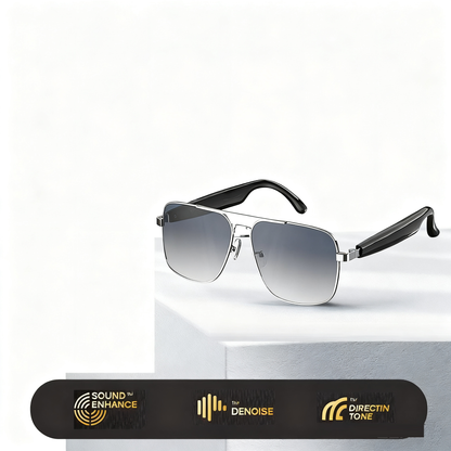 HY-C8 AI Smart Translation Glasses with Bluetooth Earphones