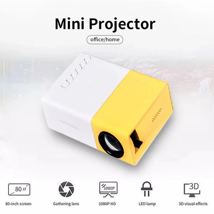 Mini Portable Smart 720P Projector - Compact Home Theater Projector