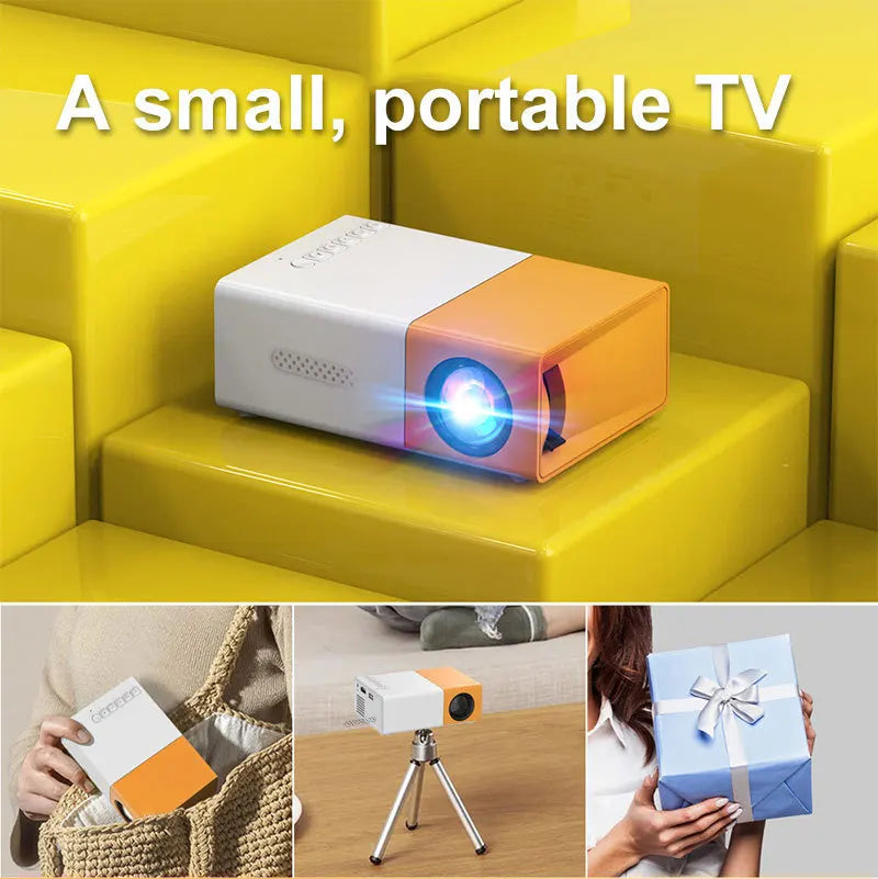Mini Portable Smart 720P Projector - Compact Home Theater Projector