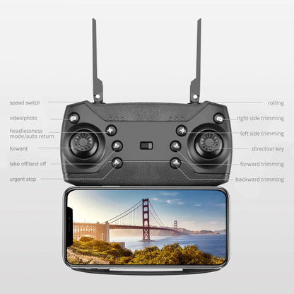 4K HD Dual Camera RC Drone - WiFi FPV Foldable Quadcopter