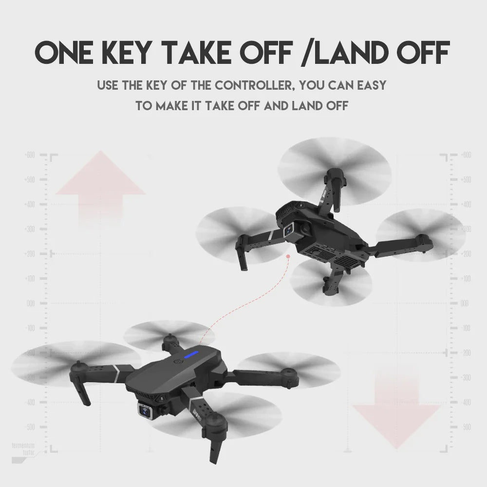 4K HD Dual Camera RC Drone - WiFi FPV Foldable Quadcopter