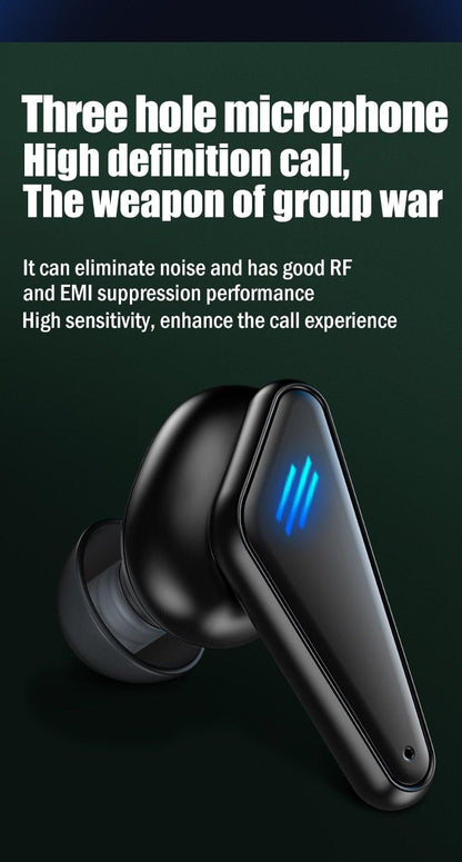 Bluetooth 5.0 Gaming & Workout Earbuds with Mic - Waterproof Wireless Headphones