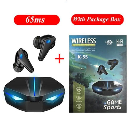 Bluetooth 5.0 Gaming & Workout Earbuds with Mic - Waterproof Wireless Headphones