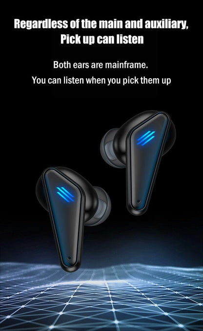 Bluetooth 5.0 Gaming & Workout Earbuds with Mic - Waterproof Wireless Headphones