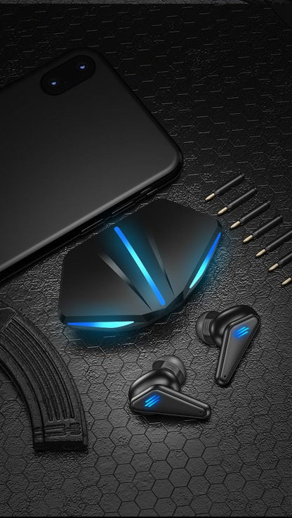 Bluetooth 5.0 Gaming & Workout Earbuds with Mic - Waterproof Wireless Headphones