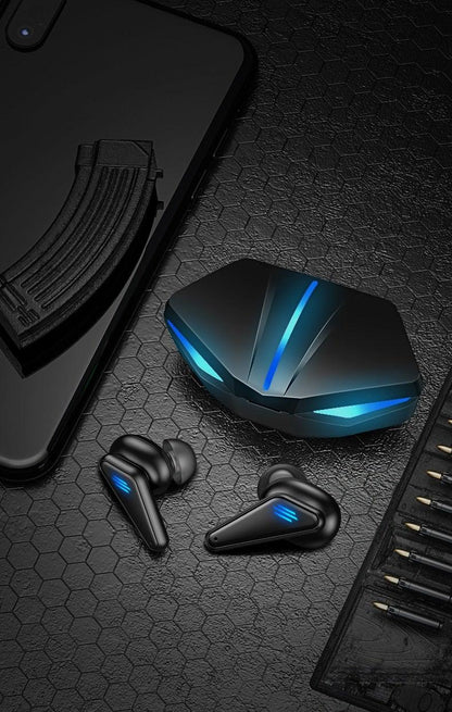 Bluetooth 5.0 Gaming & Workout Earbuds with Mic - Waterproof Wireless Headphones