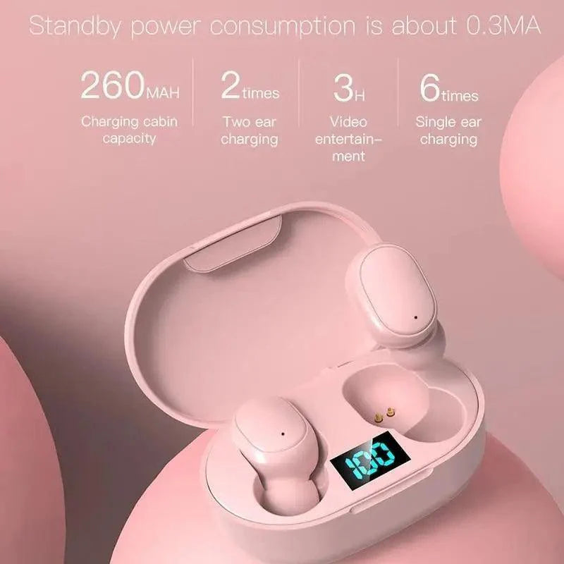 Bluetooth 5.0 Wireless Earbuds with LED Display - True Wireless Earphones