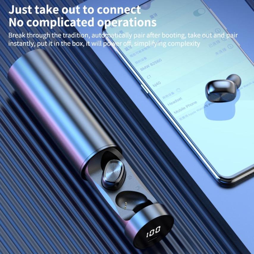 Bluetooth Wireless Earphones with Microphone - Noise Cancelling Headphones