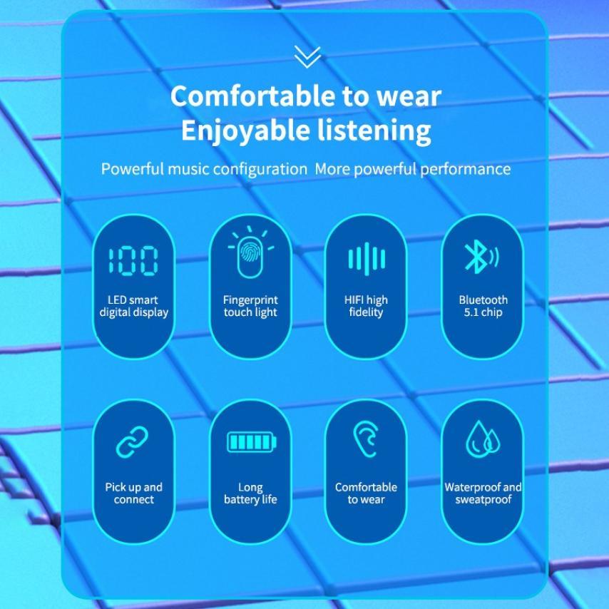 Bluetooth Wireless Earphones with Microphone - Noise Cancelling Headphones