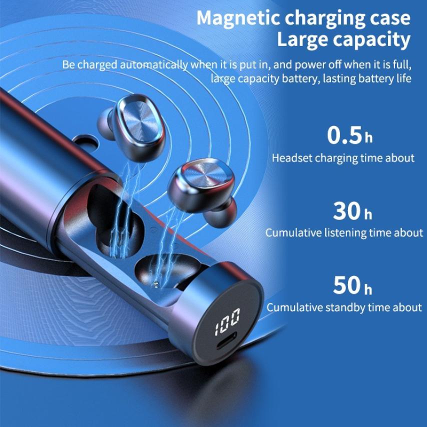 Bluetooth Wireless Earphones with Microphone - Noise Cancelling Headphones