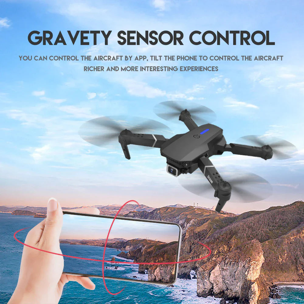4K HD Dual Camera RC Drone - WiFi FPV Foldable Quadcopter