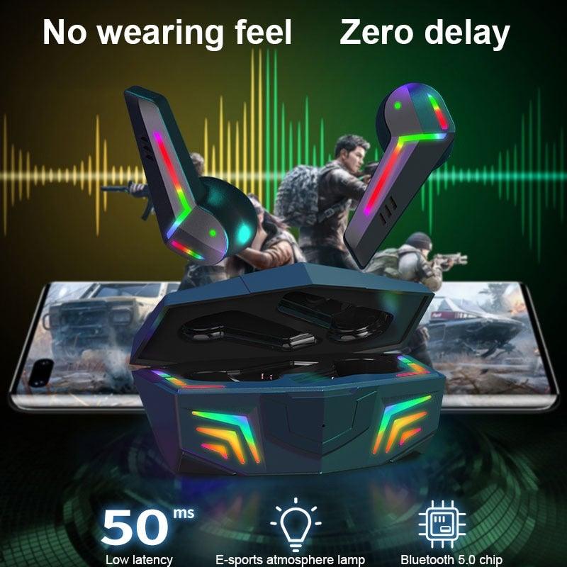 Wireless Gaming Earbuds with Mic – Low Latency Bluetooth Headphones