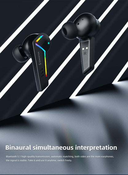 Wireless Gaming Earbuds with Mic – Low Latency Bluetooth Headphones