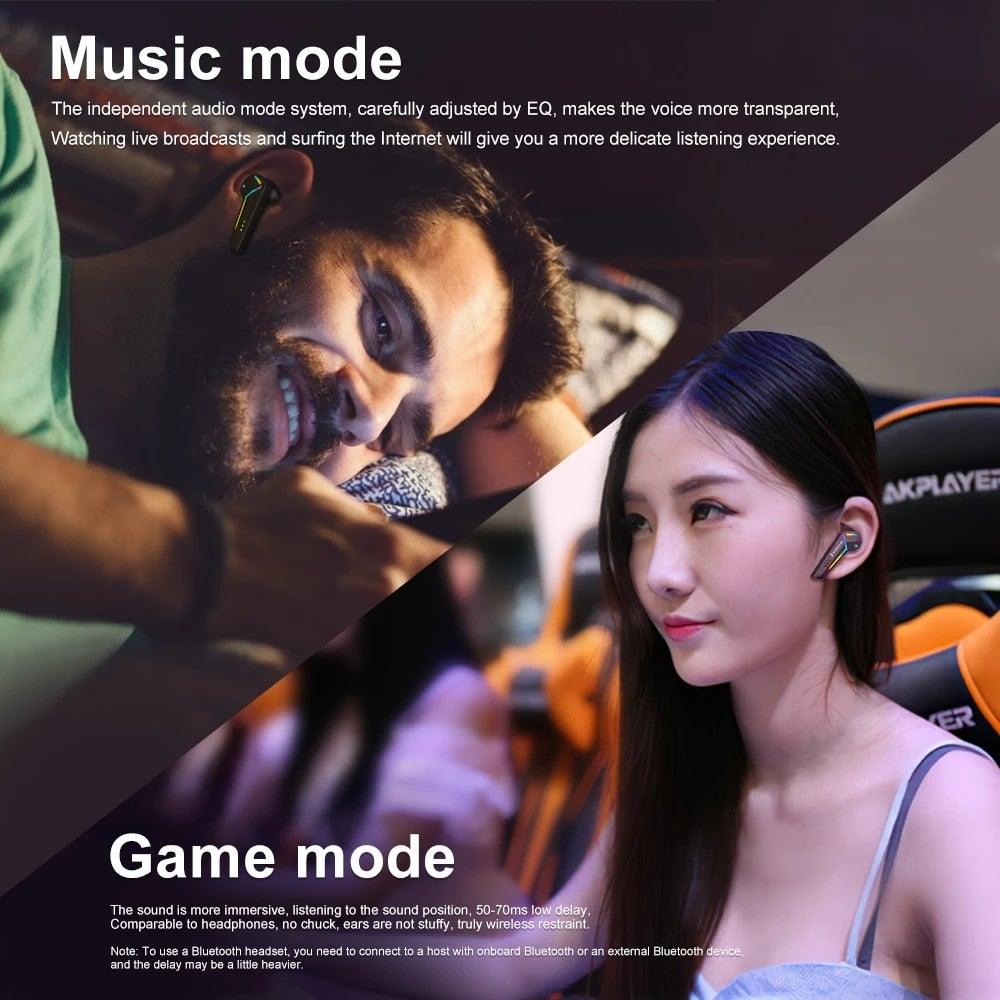 Wireless Gaming Earbuds with Mic – Low Latency Bluetooth Headphones