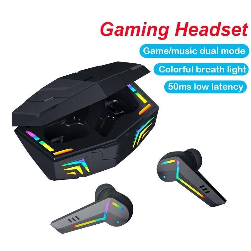 Wireless Gaming Earbuds with Mic – Low Latency Bluetooth Headphones