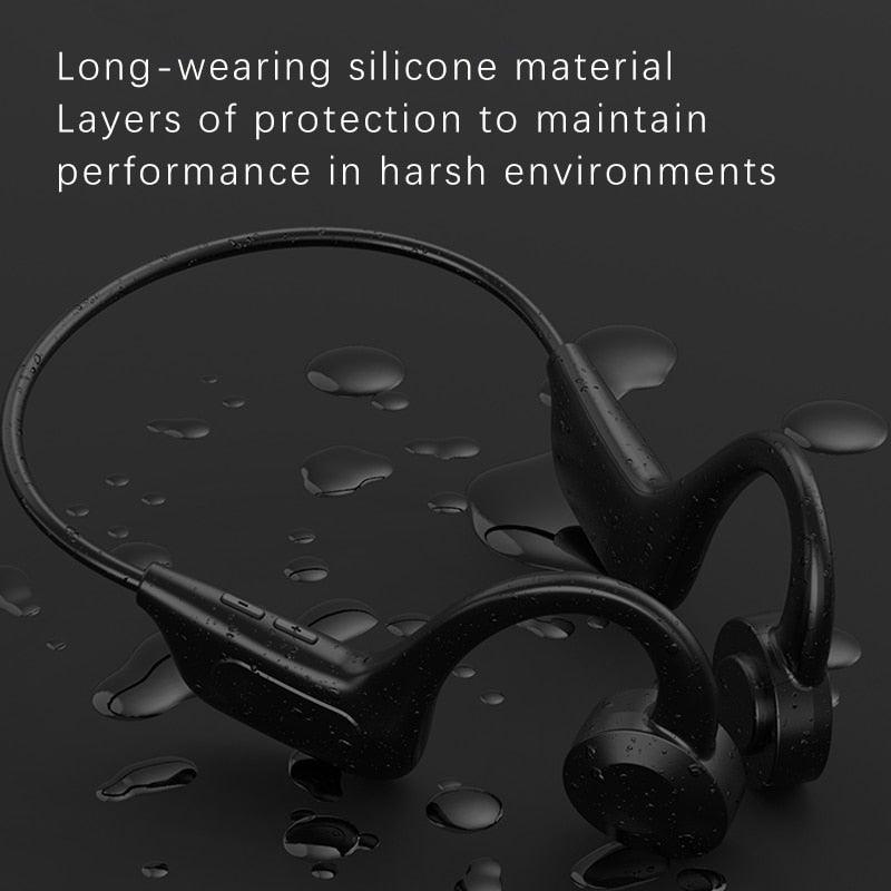Waterproof Bluetooth Wireless Earbuds - Sport Headset with Mic