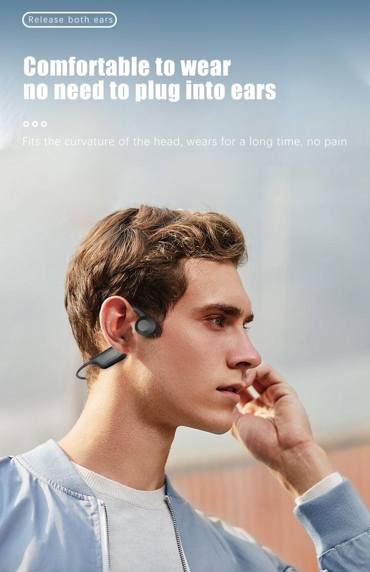 Waterproof Bluetooth Wireless Earbuds - Sport Headset with Mic