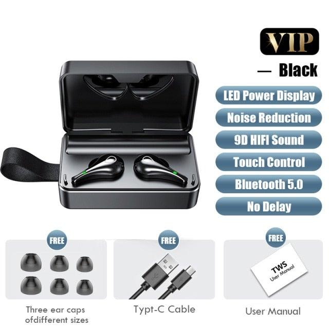 Luxury Bluetooth Headphones with Mic - Premium Wireless Earphones