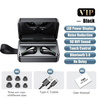 Luxury Bluetooth Headphones with Mic - Premium Wireless Earphones