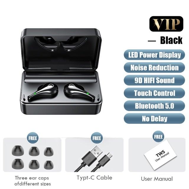Luxury Bluetooth Headphones with Mic - Premium Wireless Earphones