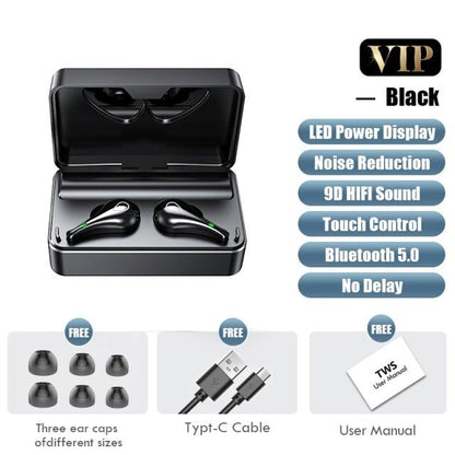 Luxury Bluetooth Headphones with Mic - Premium Wireless Earphones