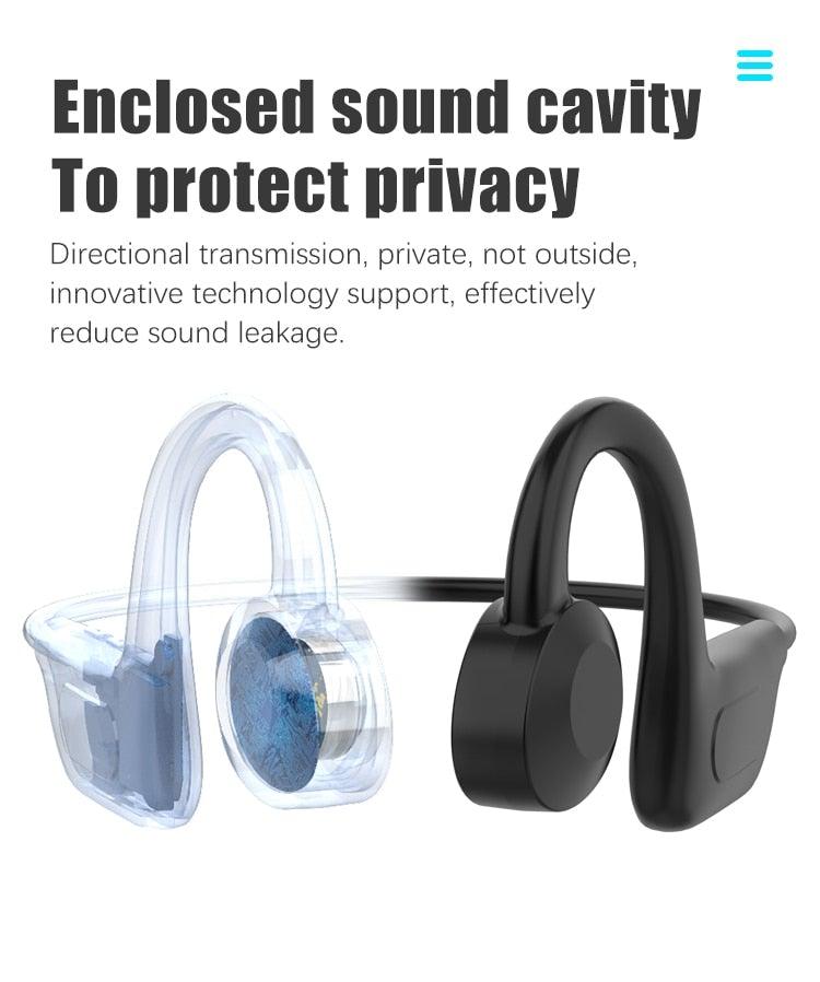 Waterproof Bluetooth Wireless Earbuds - Sport Headset with Mic