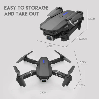 4K HD Dual Camera RC Drone - WiFi FPV Foldable Quadcopter