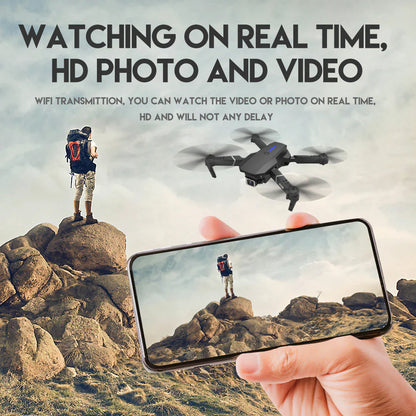 4K HD Dual Camera RC Drone - WiFi FPV Foldable Quadcopter